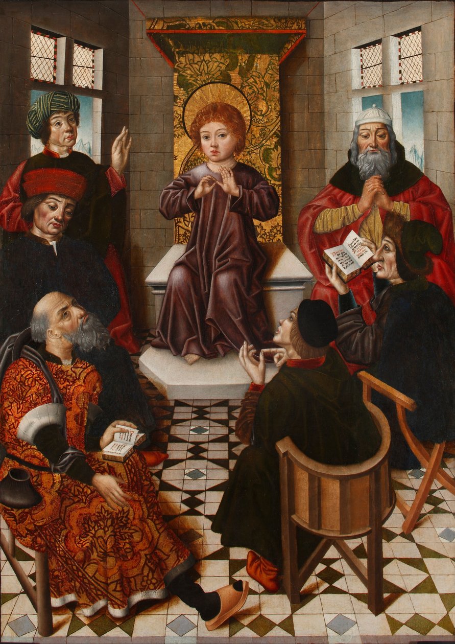 Kristus blandt lægerne af Diego de la Cruz