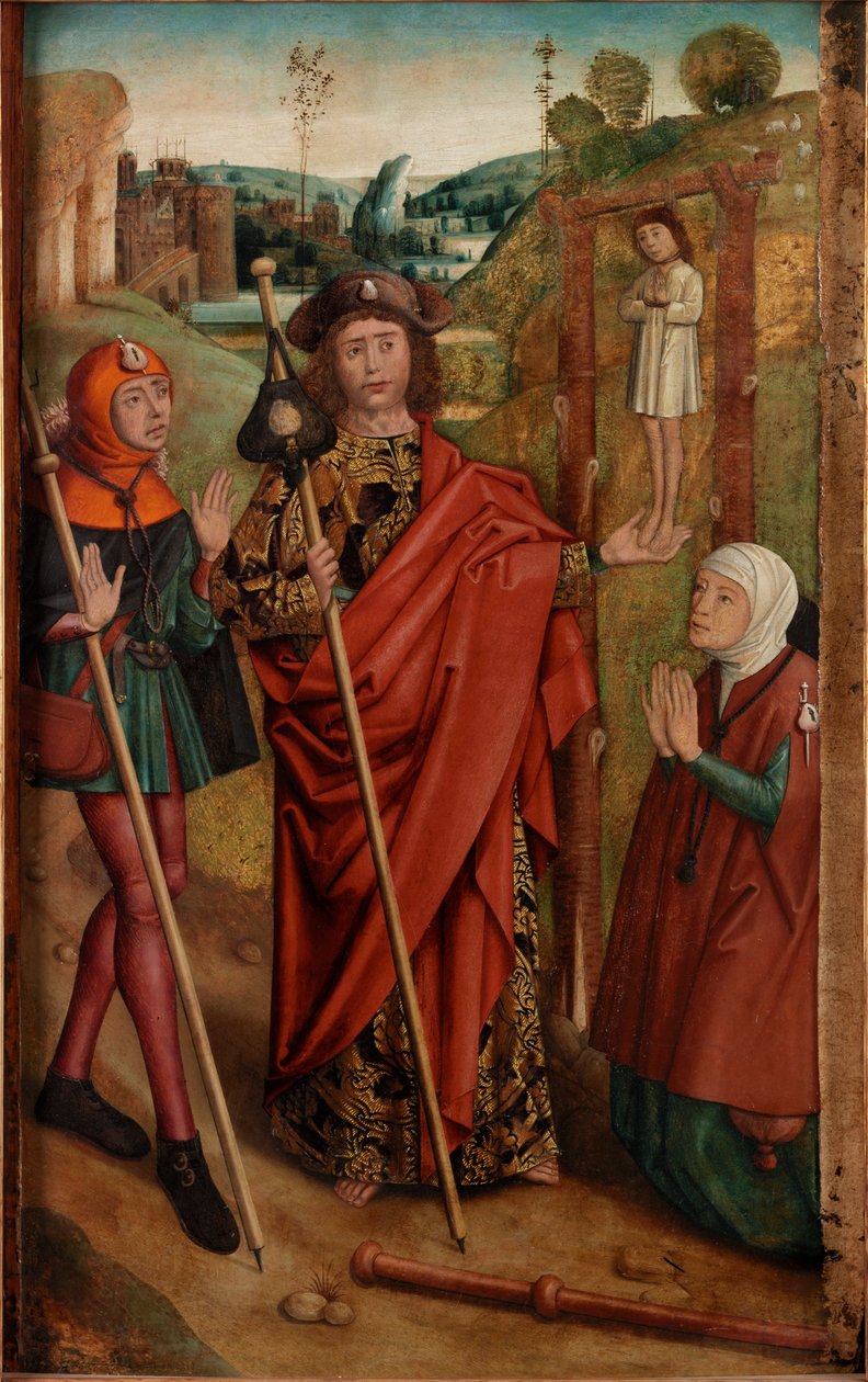 The Miracle of the Gallows, ca. 1435-60 (tempera på lærred) af Dieric Bouts