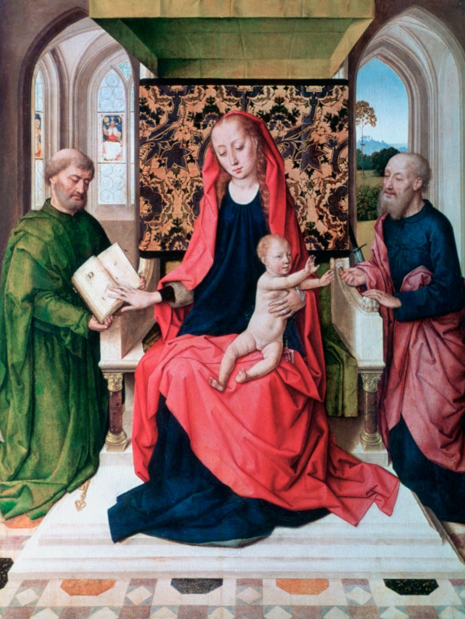 Jomfruen og barnet med hellige, 1460