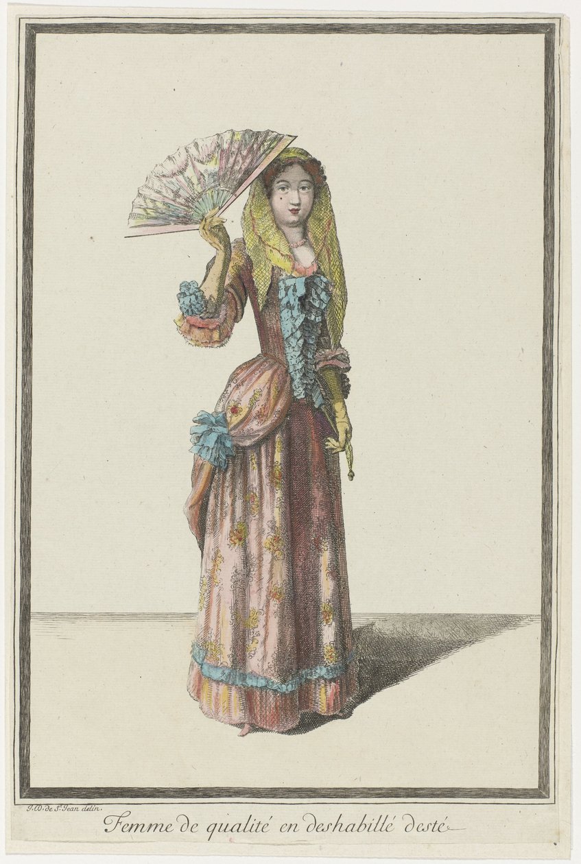 Kvinde af kvalitet i sommer negligee (titel på objekt) af Dieu de Saint Jean