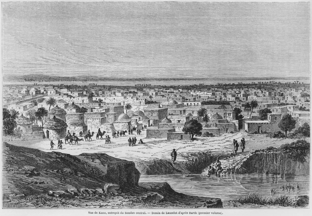 Udsigt over Kano, Nigeria, fra 