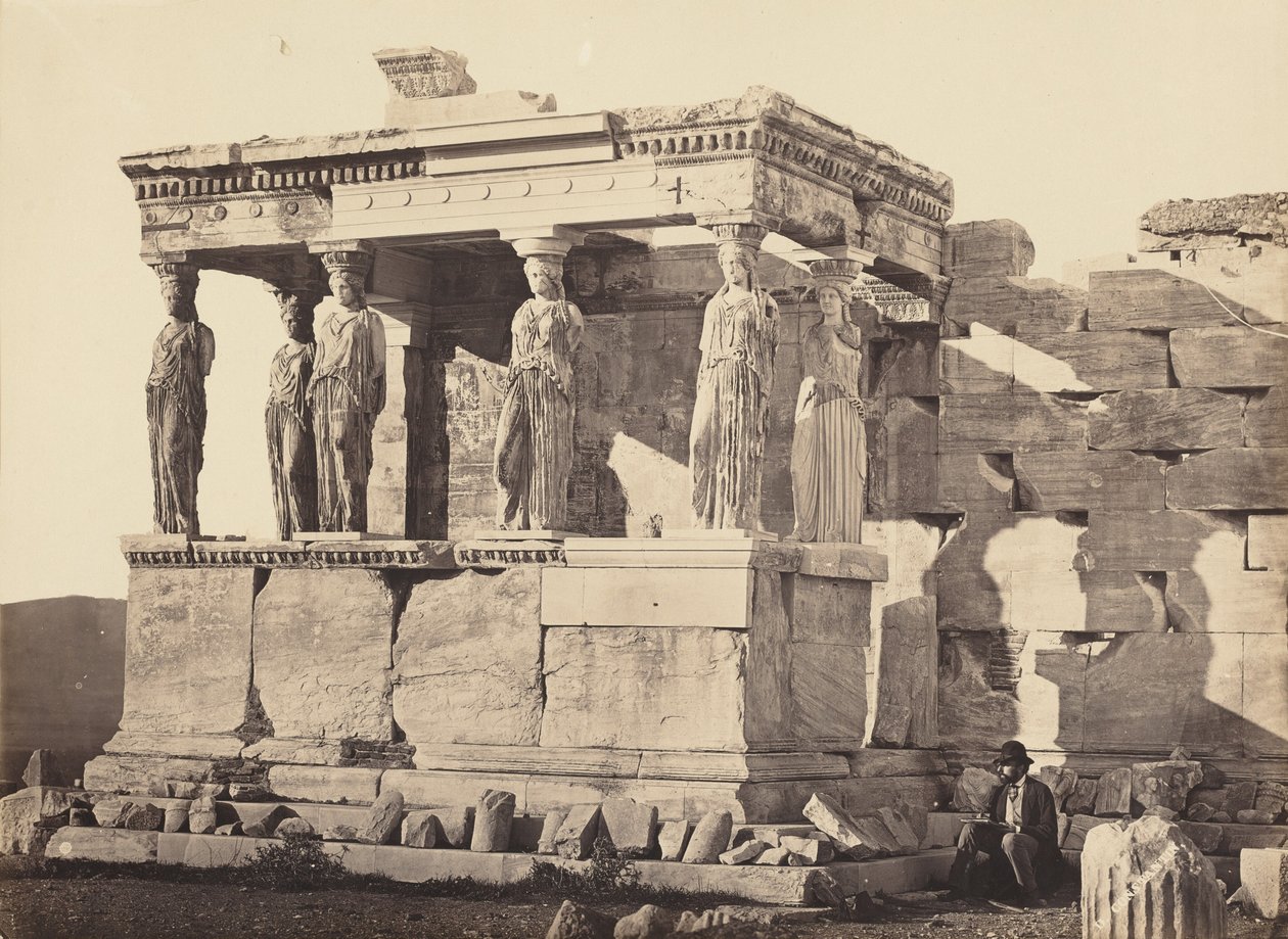 Karyatiderne, 1860-1865 (foto) af Dimetrius Constantine