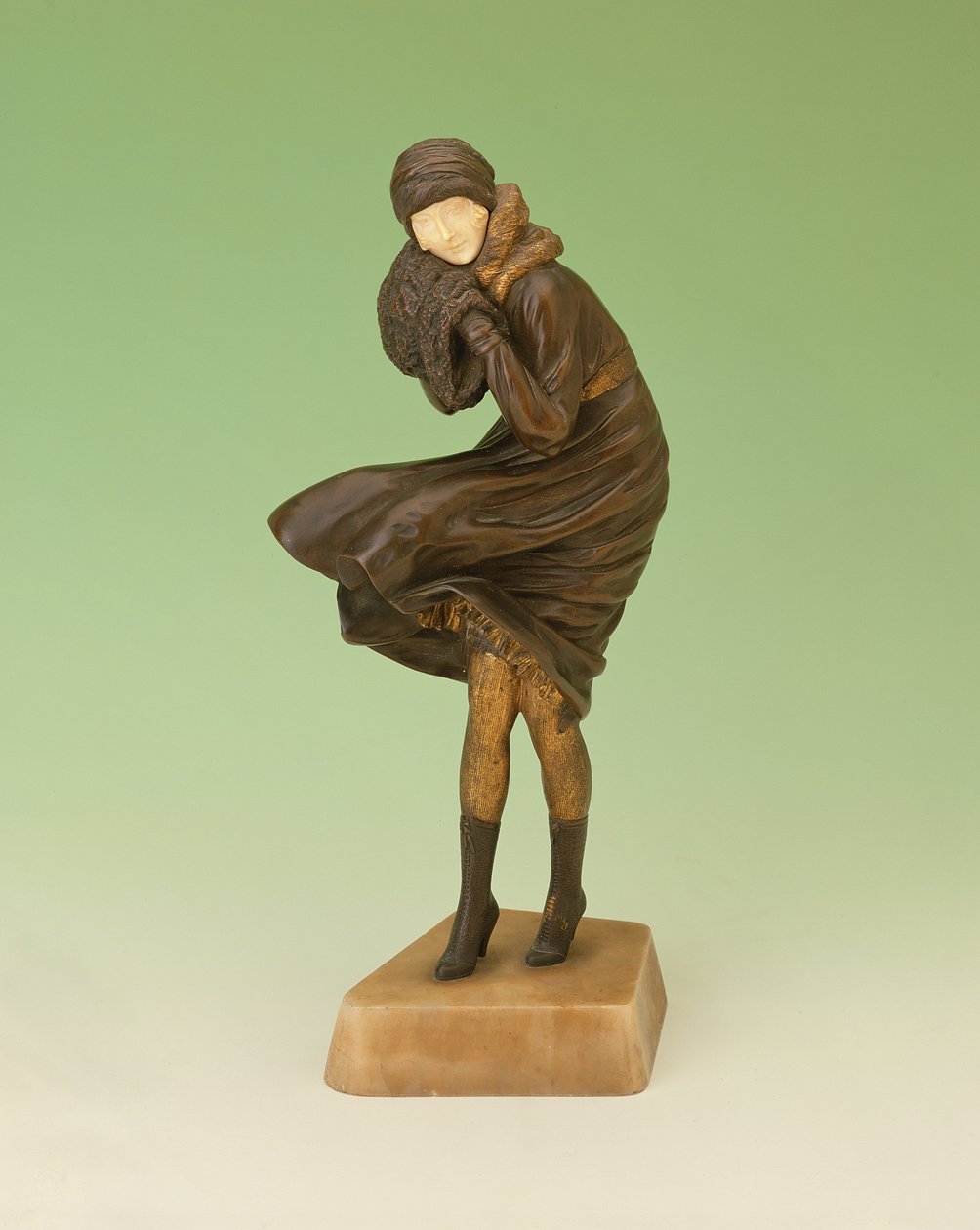 The Squall (bronze og elfenben) af Dimitri Chiparus