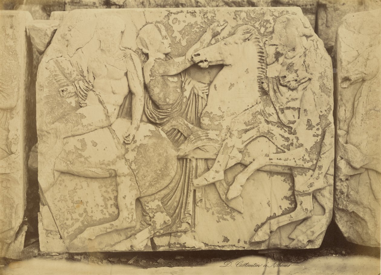 [Athen - skulpturelt fragment, Parthenon-frisen]. af Dimitrios Constantin