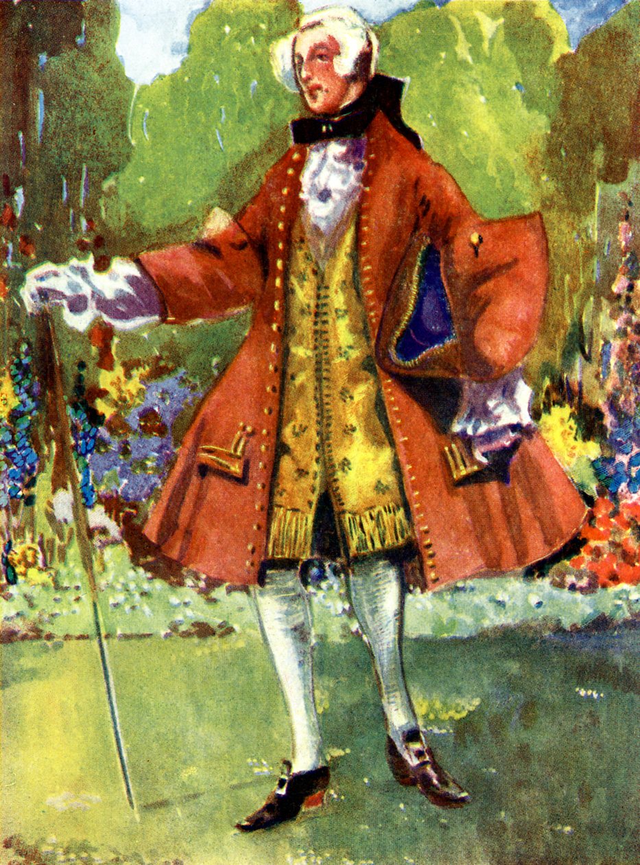 Mands kostume under George II (1727-1760) af Dion Clayton Calthrop