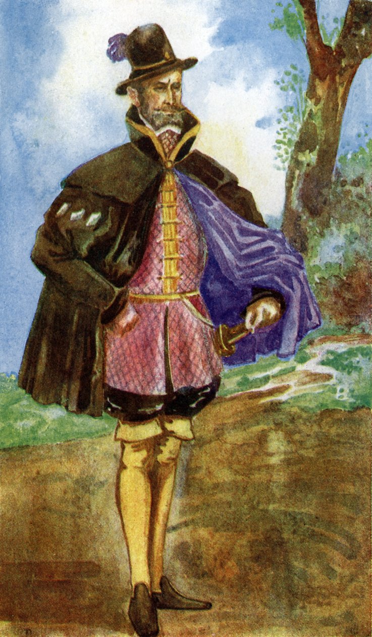Mandens klædedragt under Mary I (1553-1558) af Dion Clayton Calthrop