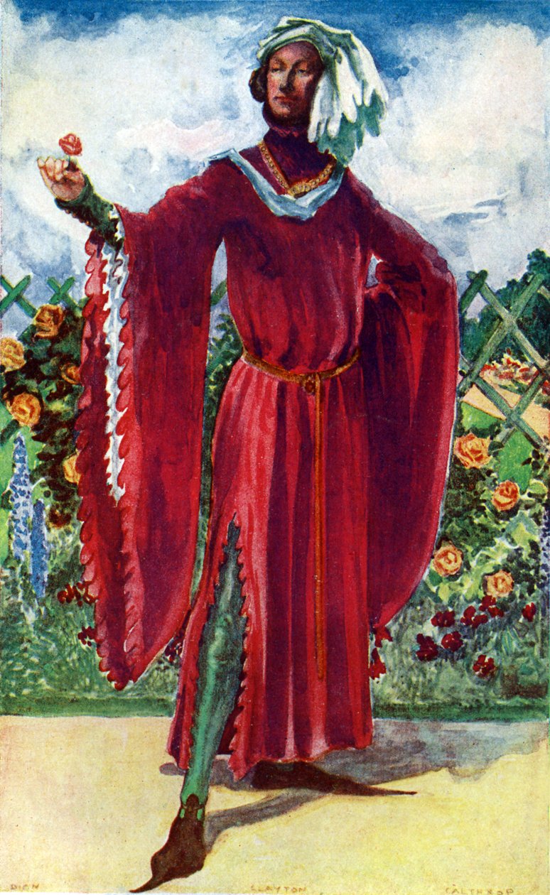 Mands kostume under Richard II (1377-1399) af Dion Clayton Calthrop