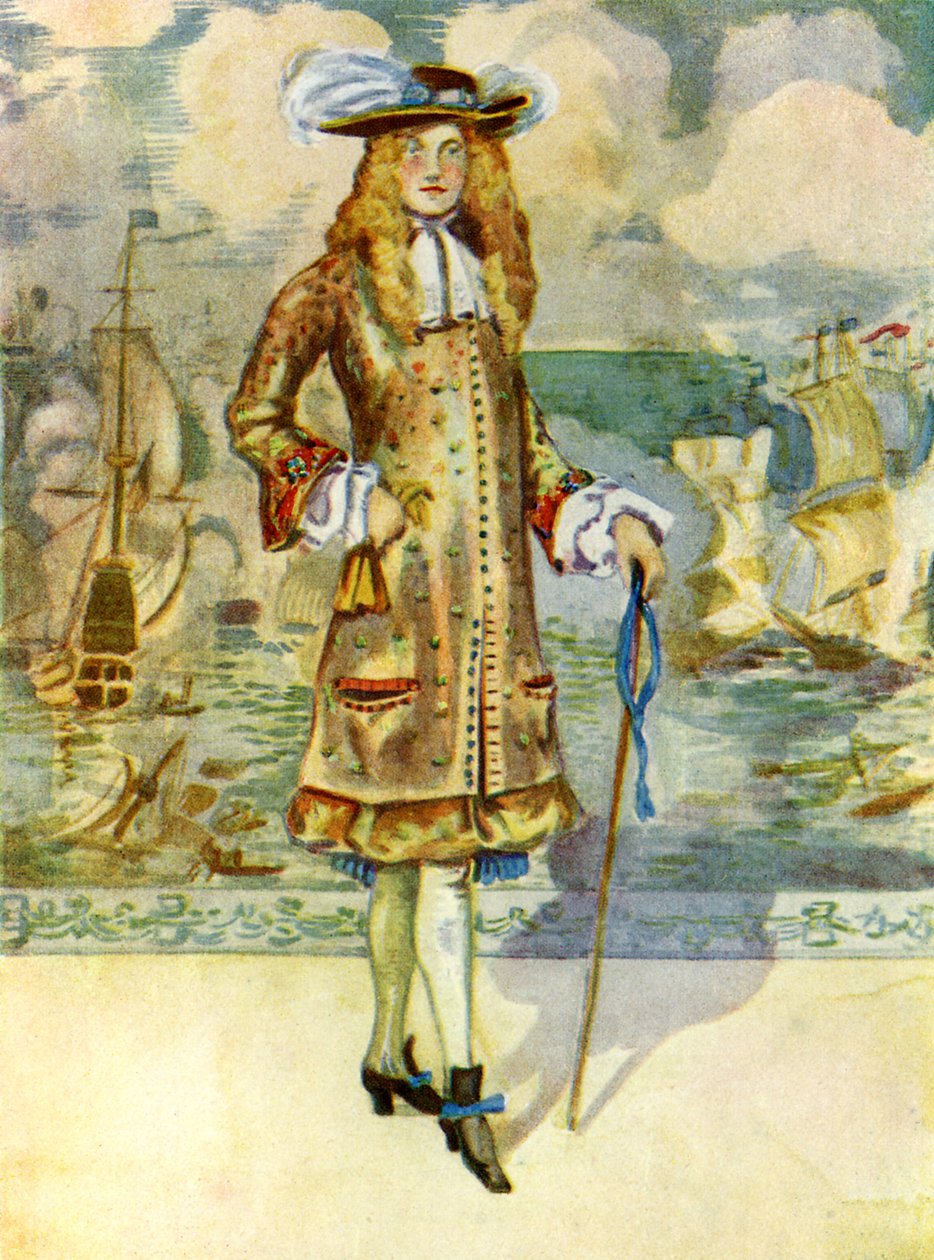 Mands kostume under Charles II (1660-1685) af Dion Clayton Calthrop