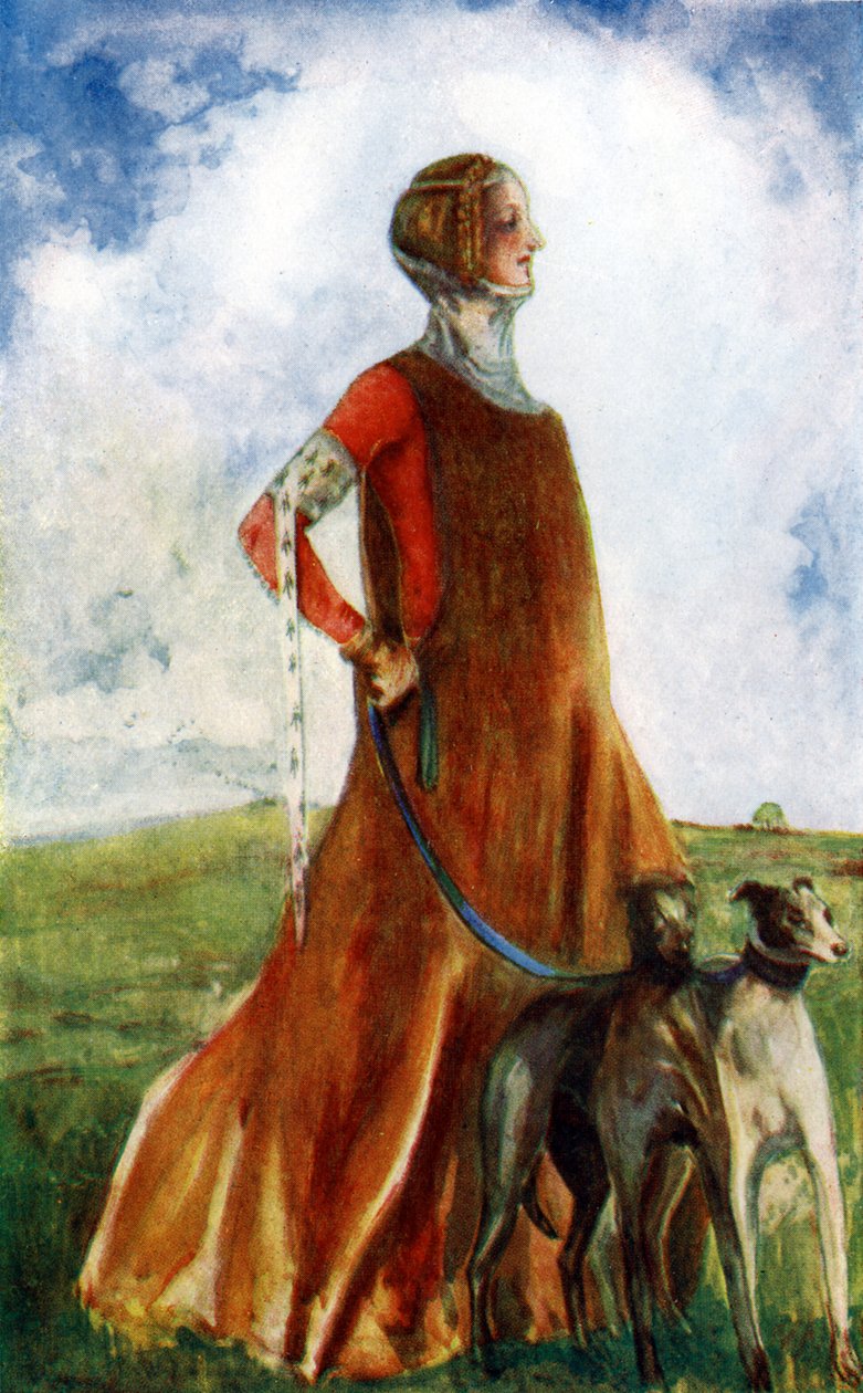 Kvinders kostume under Edward III af Dion Clayton Calthrop