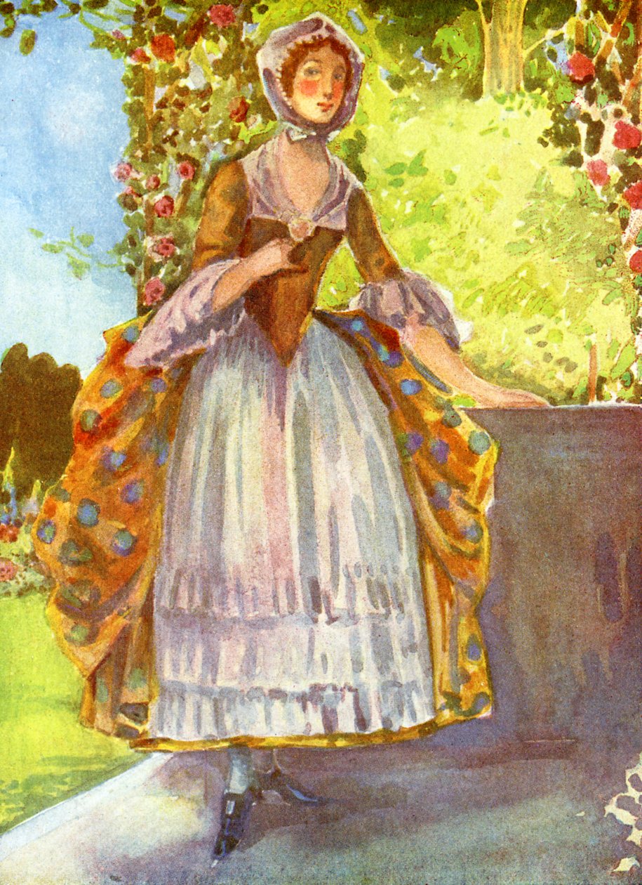 Kvindekostume under George II (1727-1760) af Dion Clayton Calthrop