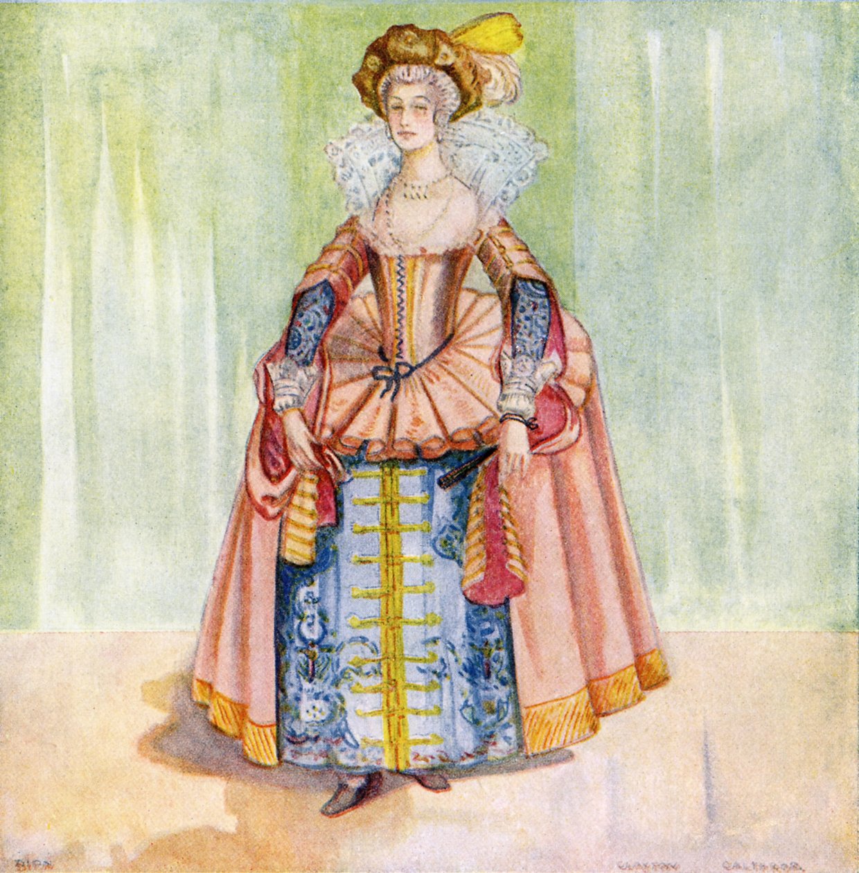 Kvinders kostume under James I (1603-1625) af Dion Clayton Calthrop