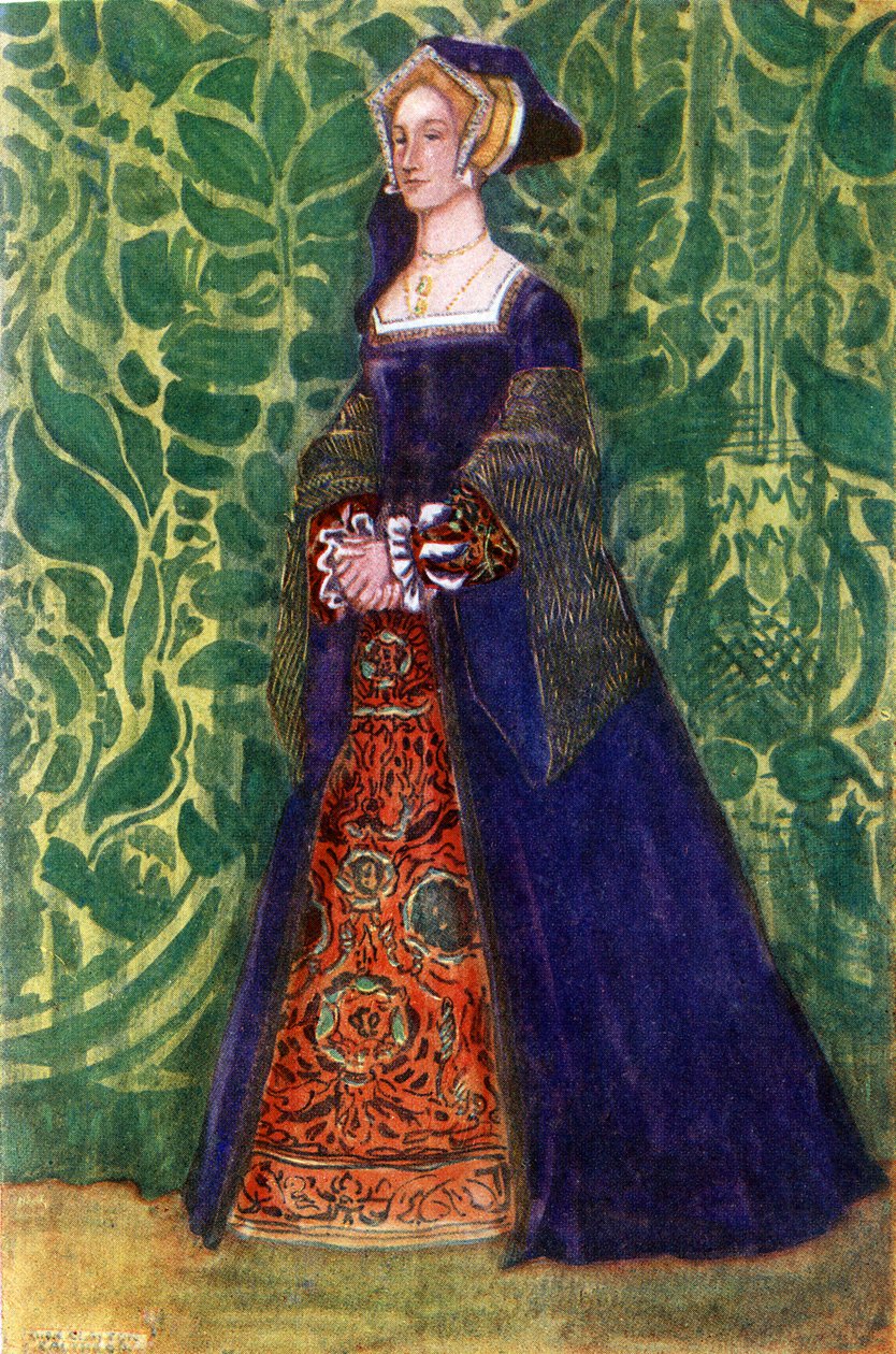 Kvindekostume under Henry VIII (1509-1547) af Dion Clayton Calthrop
