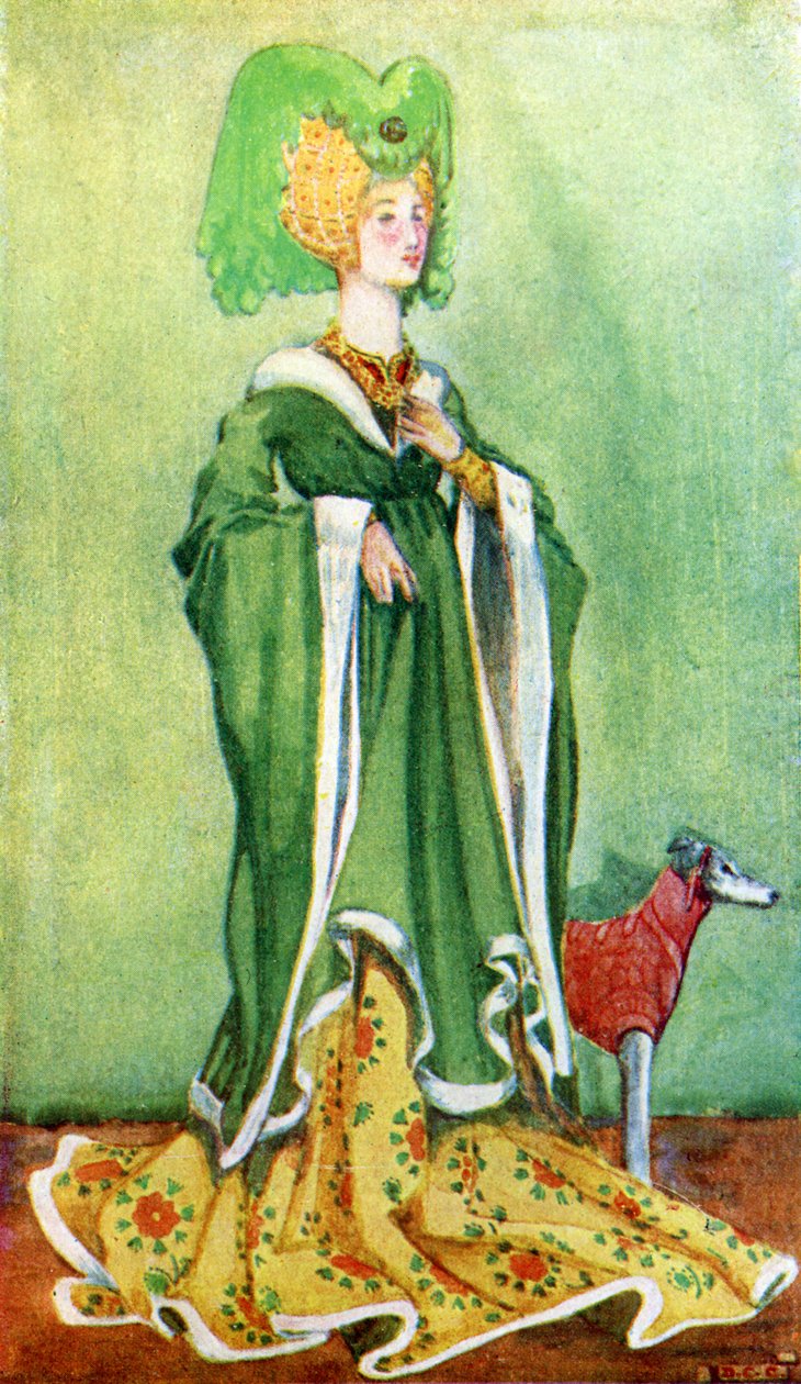 Kvinders kostume under Henrik VI (1422-1461) af Dion Clayton Calthrop