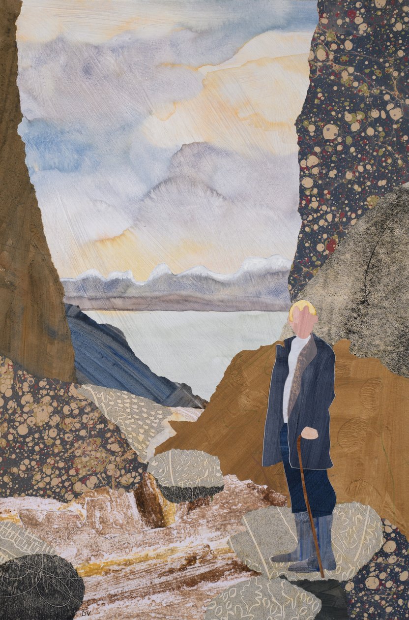 Blandt fjorde (collage) af Dione Verulam