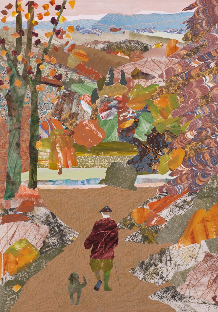 Autumn Walk, 2020 (collage) af Dione Verulam