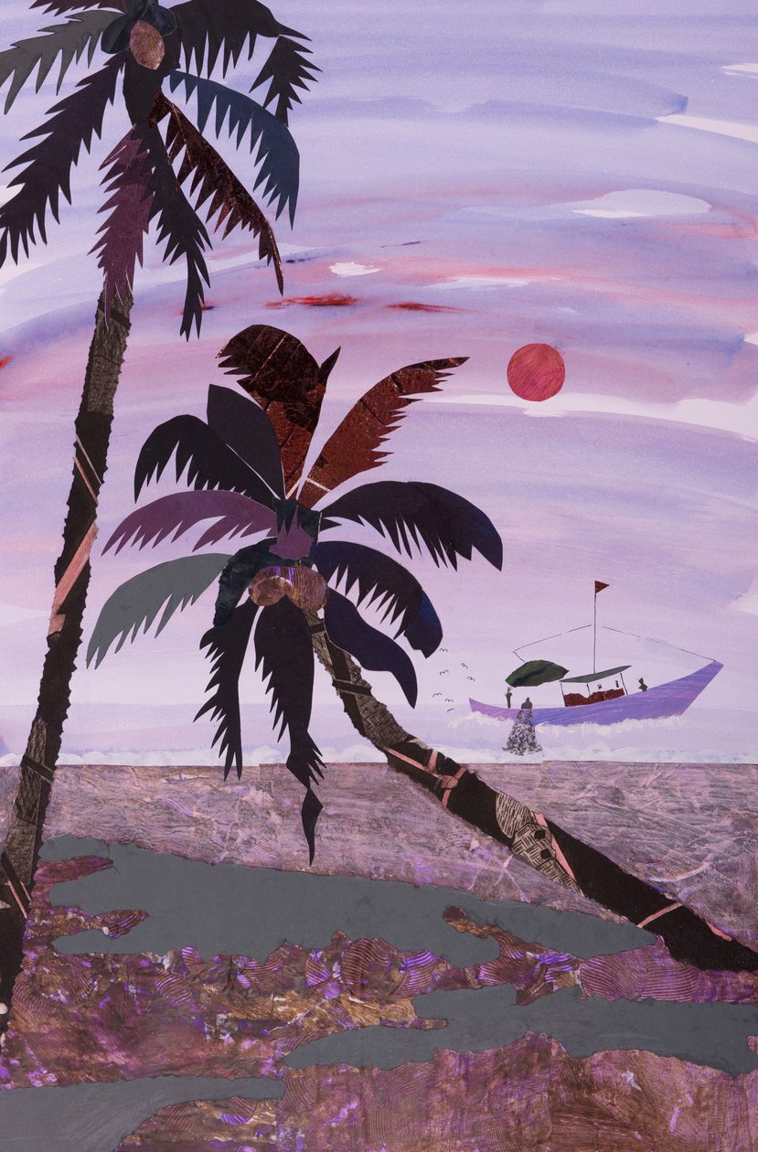 Fiskeri, 2020 (collage) af Dione Verulam