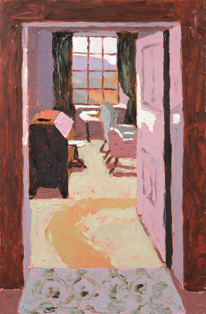 Strathraich Sitting Room (olie på plade) af Dione Verulam