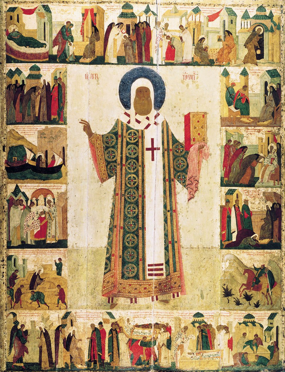 Metropoliten Peter af Moskva med scener fra hans liv, 1480