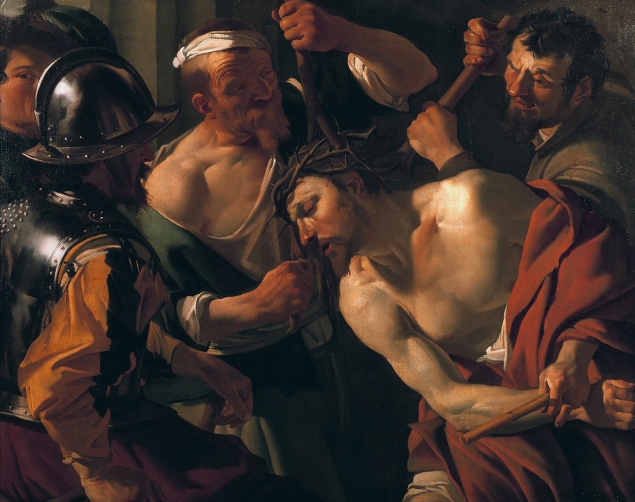 Engelsk: Kristus med tornekronen af Dirck van Baburen