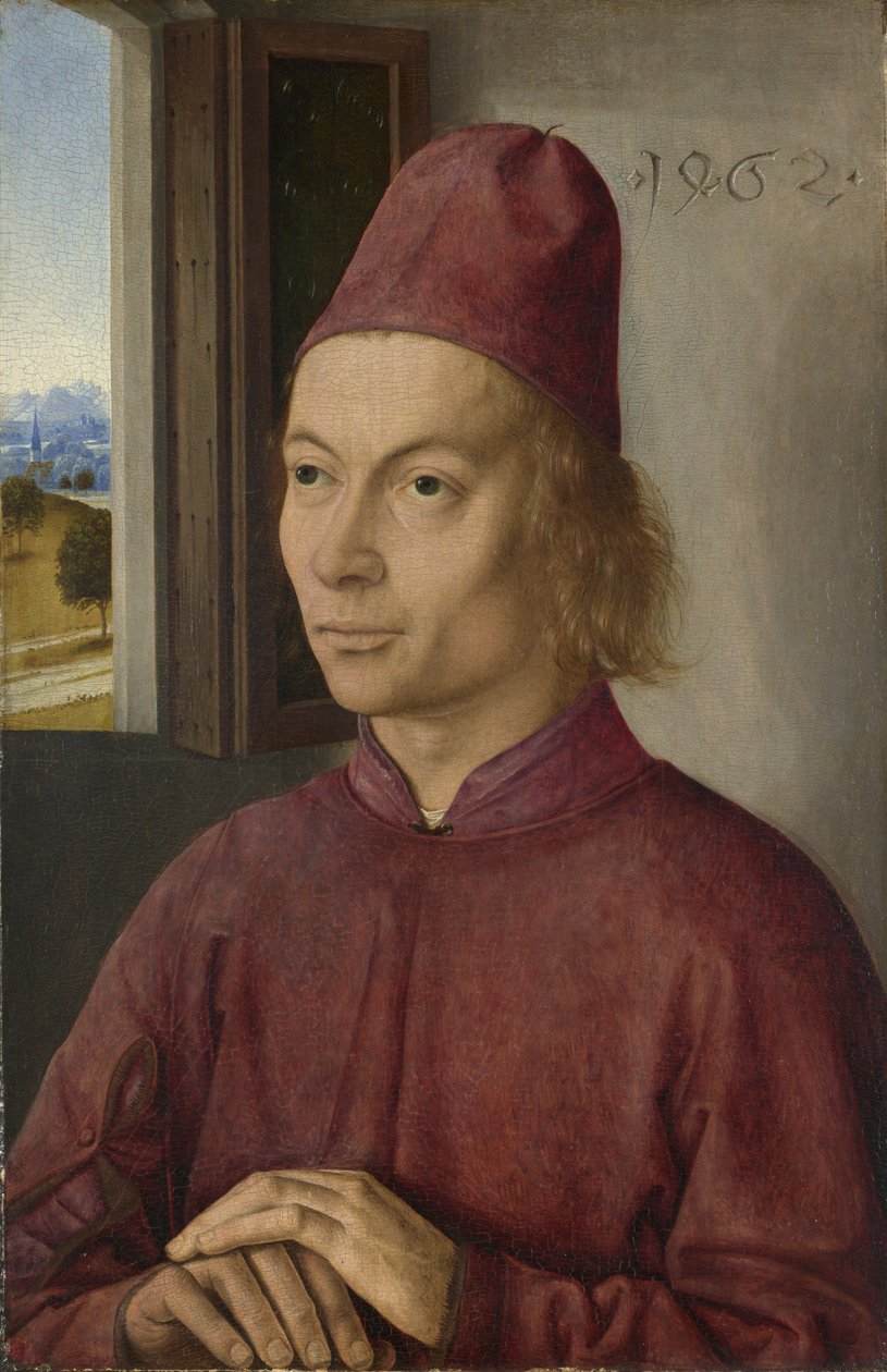 Portræt af ung mand, måske Jan van Winckele, 1462 (olie, æg og tempera på et egetræspanel) af Dirck Bouts