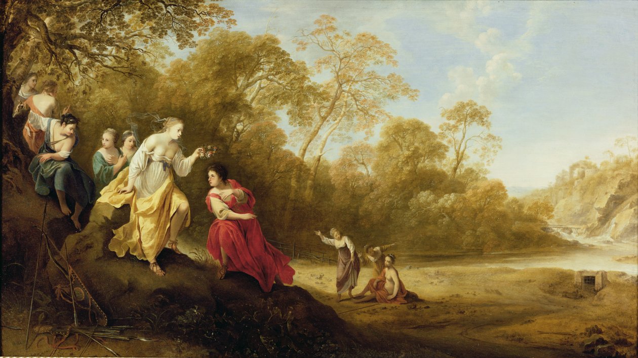 Kroningen af Mirtillo af Dirck van der Lisse