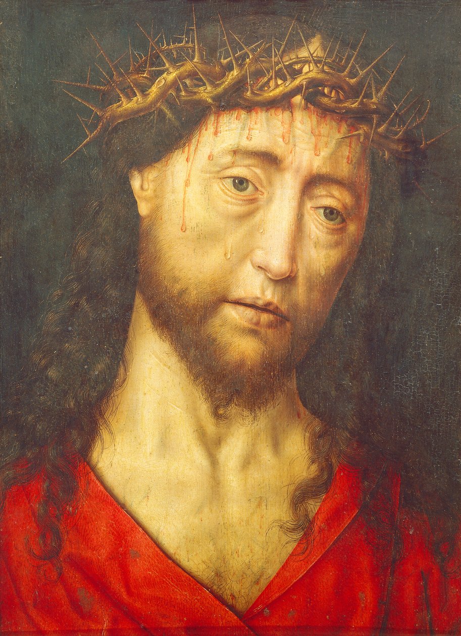 Kristi hoved kronet med torne, af Dieric Bouts Elder (ca. 1415-1475) af Dirck Bouts