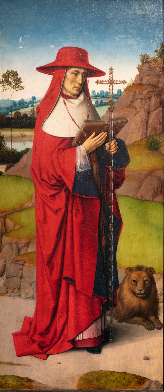 Sognekirke (Parochiekerk Sint-Pieter). Maleri. Dirk Bouts. Sankt Erasmus
