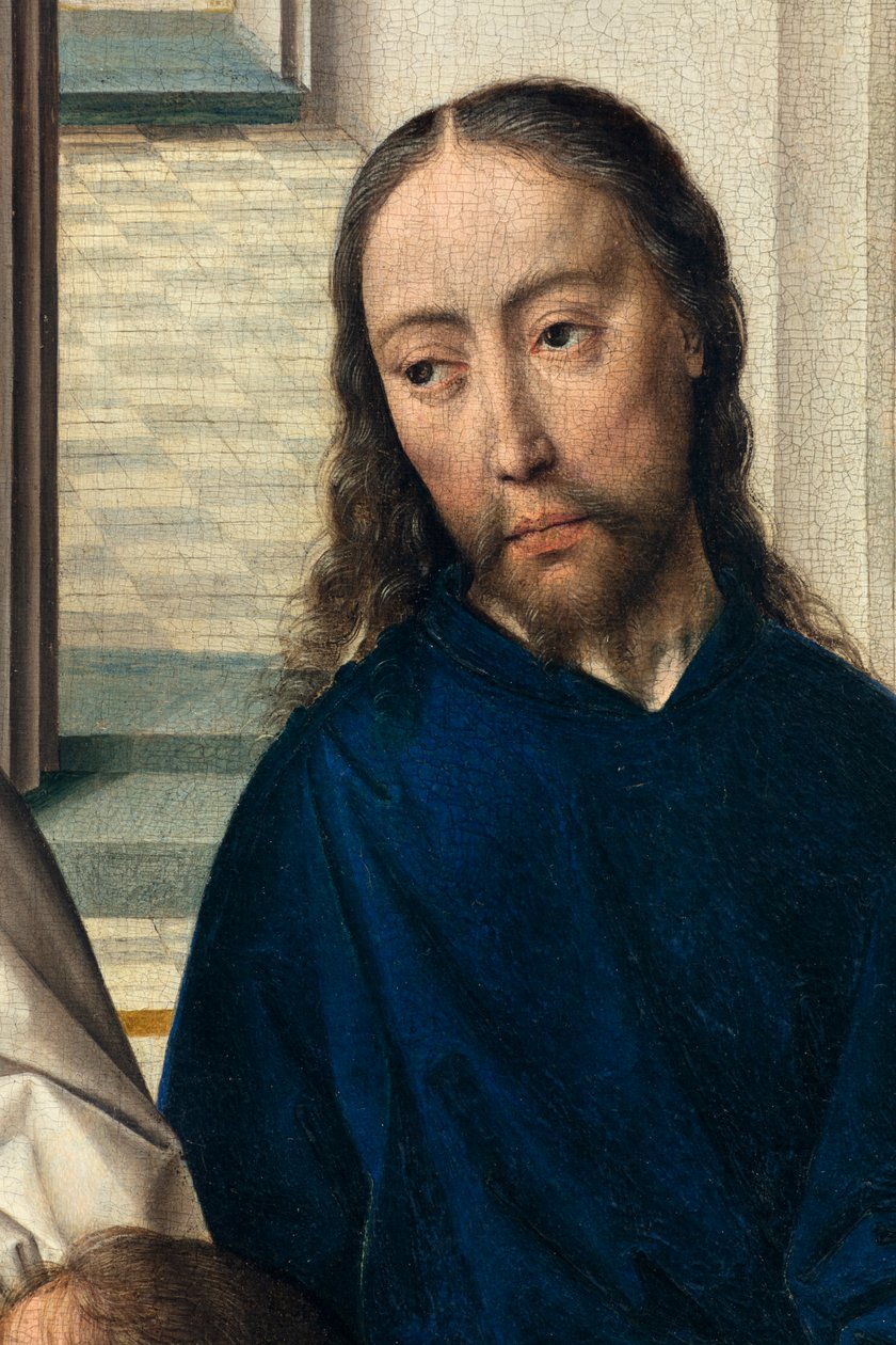 Sognekirke (Sankt Peter Sognekirke). maleri. Sidste aftensmad. Dirk Bouts. 1464-1468. Detalje. Central panel. af Dirck Bouts