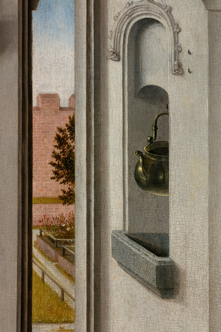 Sognekirke (Sankt Peter Sognekirke). maleri. Sidste aftensmad. Dirk Bouts. 1464-1468. Detalje. Central panel. af Dirck Bouts