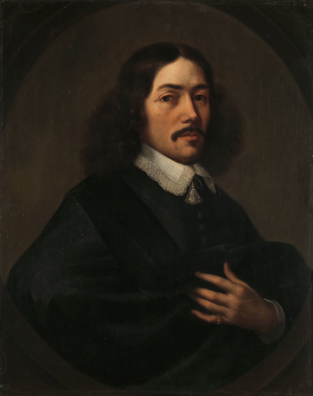Portræt af en mand, menes at være Bartholomeus Vermuyden (1616/17-1650) af Dirck Craey
