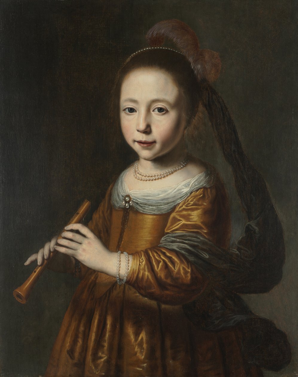 Portræt af Elizabeth Spiegel af Dirck Dircksz. Santvoort