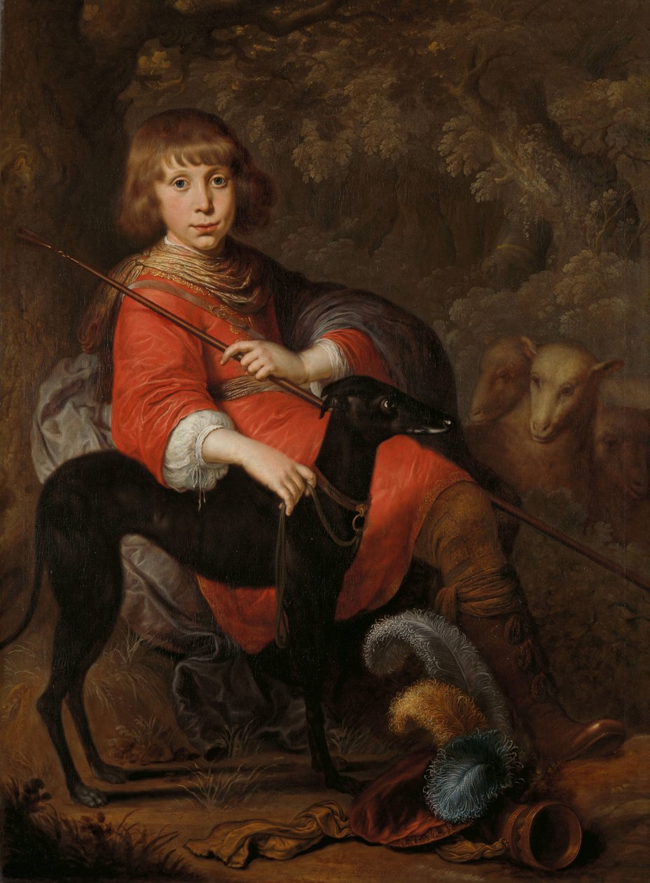 Portræt af Martinus Alewijn Martin Alewijn (1634-84). Sun od Abraham Alewijn og Geertruid Hooftman af Dirck Dircksz. van Santvoort