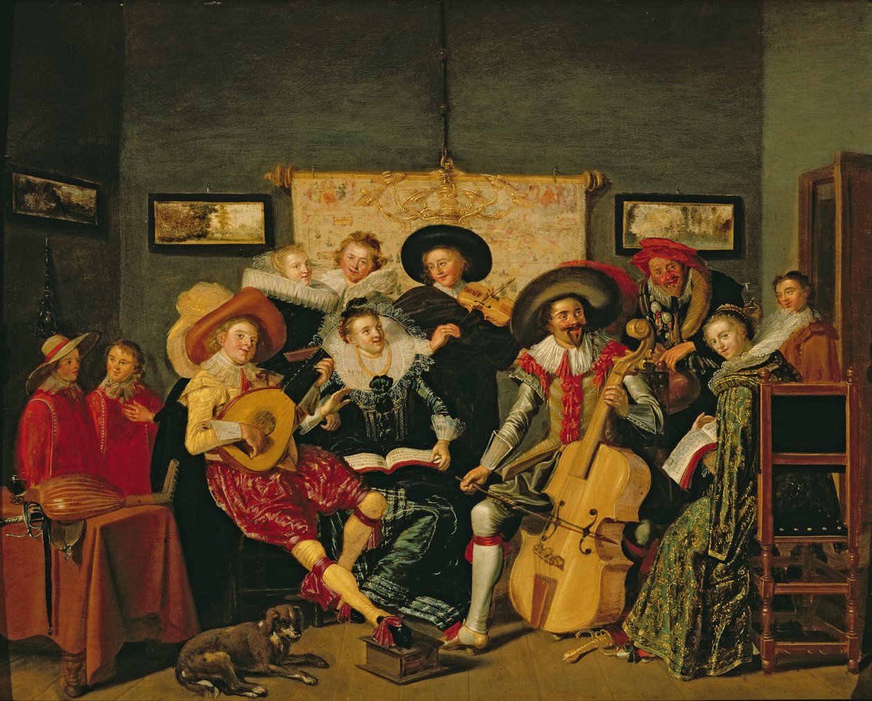 En musikalsk fest, ca. 1625 af Dirck Hals