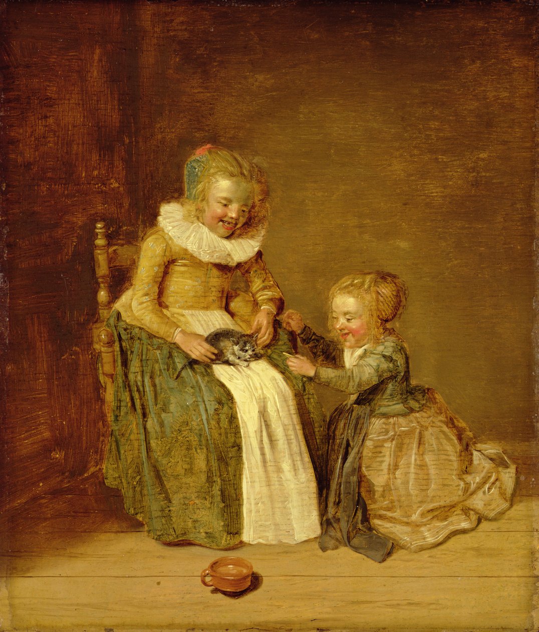 Børn med en kat, 1631 af Dirck Hals