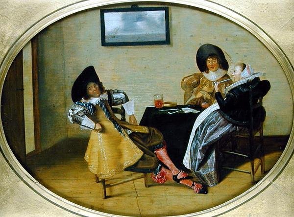 Social sammenkomst af Dirck Hals