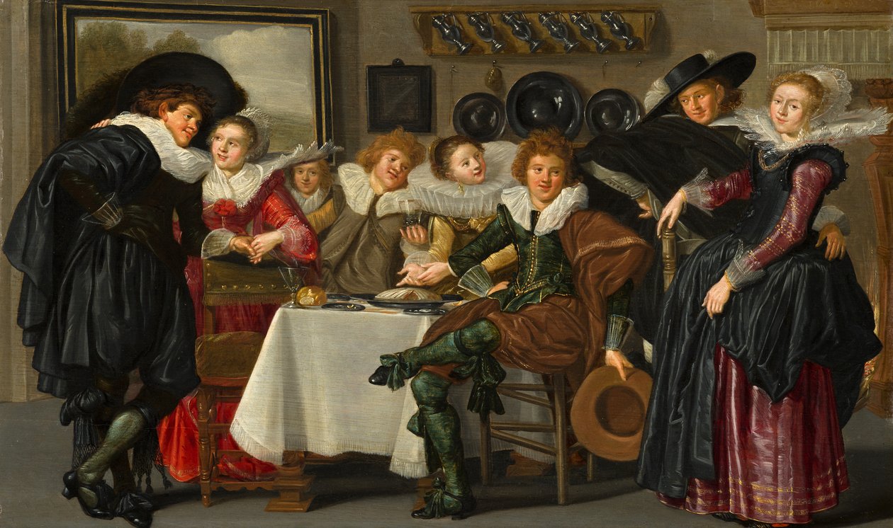 Muntert selskab af Dirck Hals