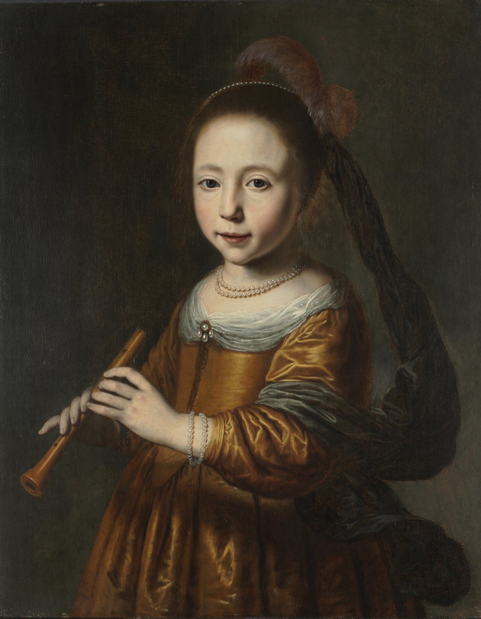 Portræt af Elizabeth Spiegel, 1639 af Dirck Santvoort