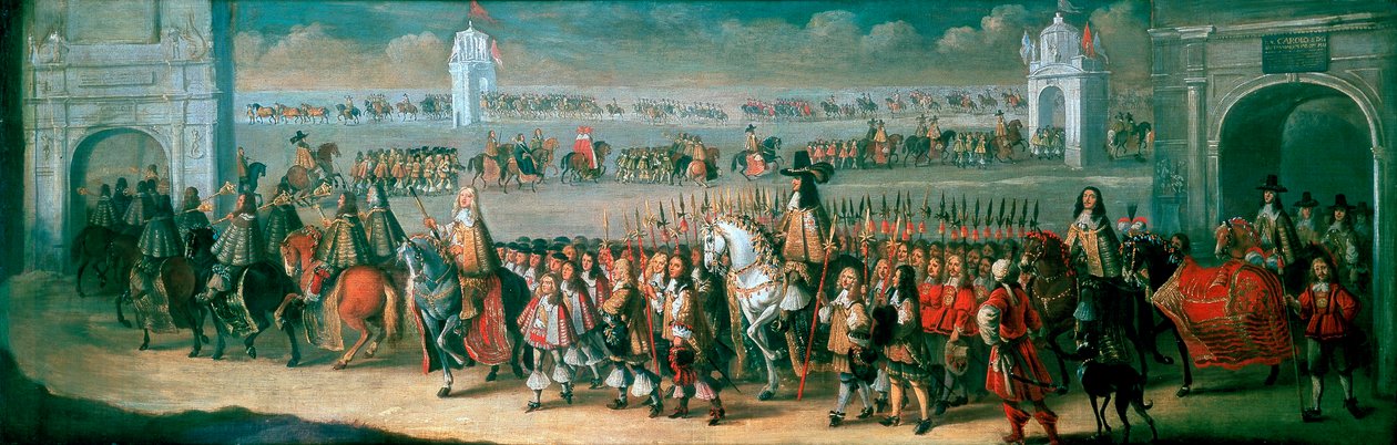 Charles II behandler fra Tower of London til Westminster, 22. april 1661 af Dirck Stoop