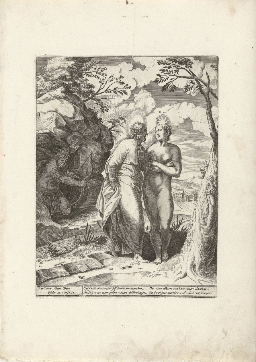Kristus elsker sandheden, men den hades af de onde. Triumph of Truth (serietitel) af Dirck Volckertsz. Coornhert