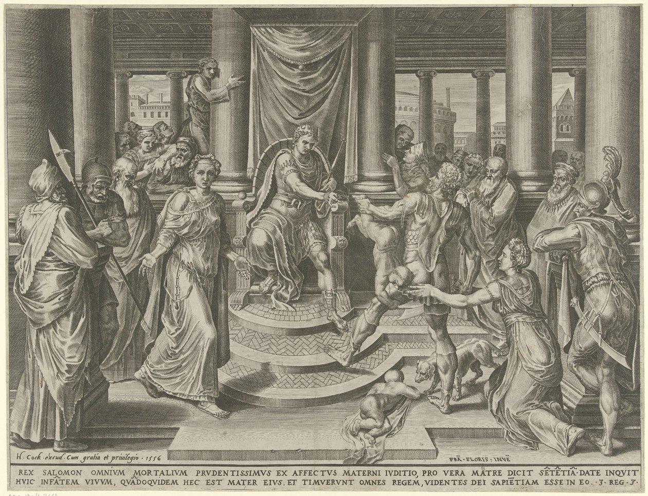 Salomons dom af Dirck Volckertsz. Coornhert