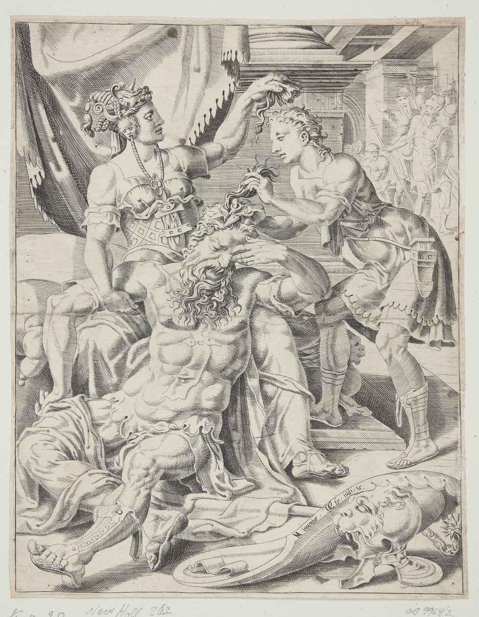 Samson og Delila af Dirck Volckertsz. Coornhert