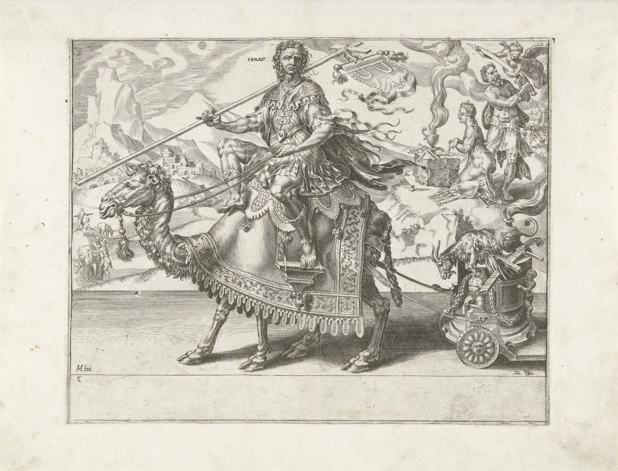 Isaks triumf Triumph of Patience (serietitel) Patientiae Trivmphvs (serietitel) af Dirck Volckertsz. Coornhert