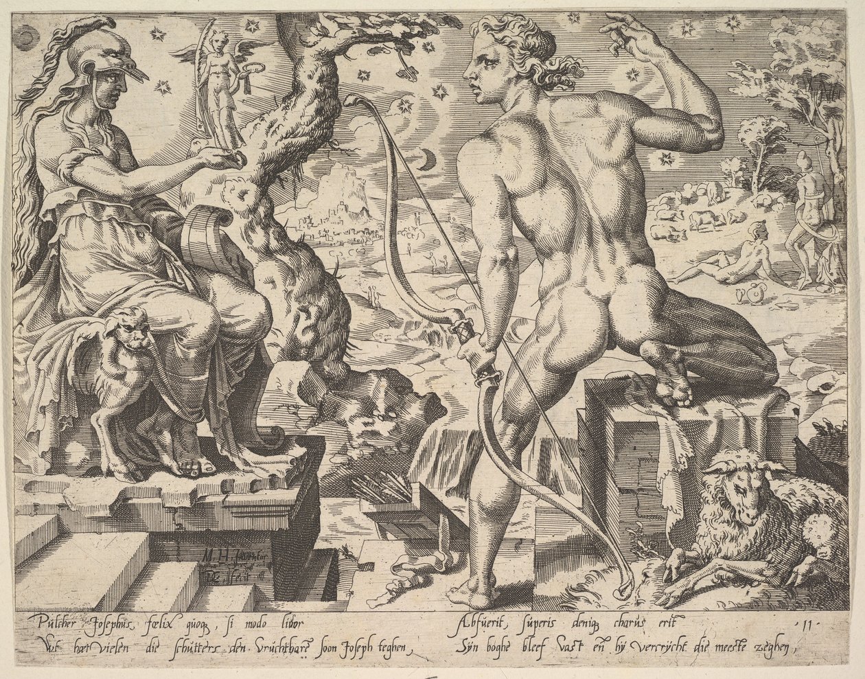 Joseph, fra serien De tolv patriarker, 1550. af Dirck Volkertsen Coornhert