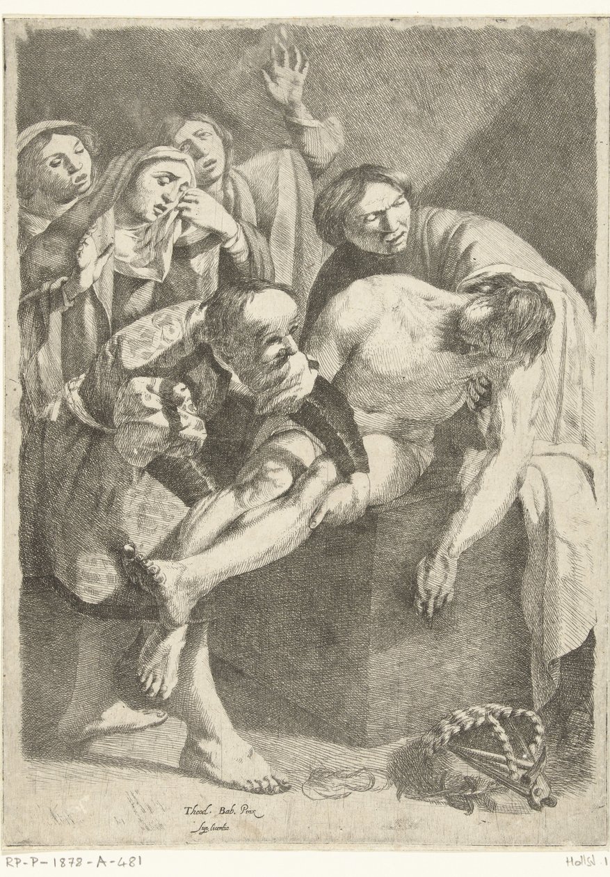 Kristi begravelse af Dirck van Baburen (attributed to)
