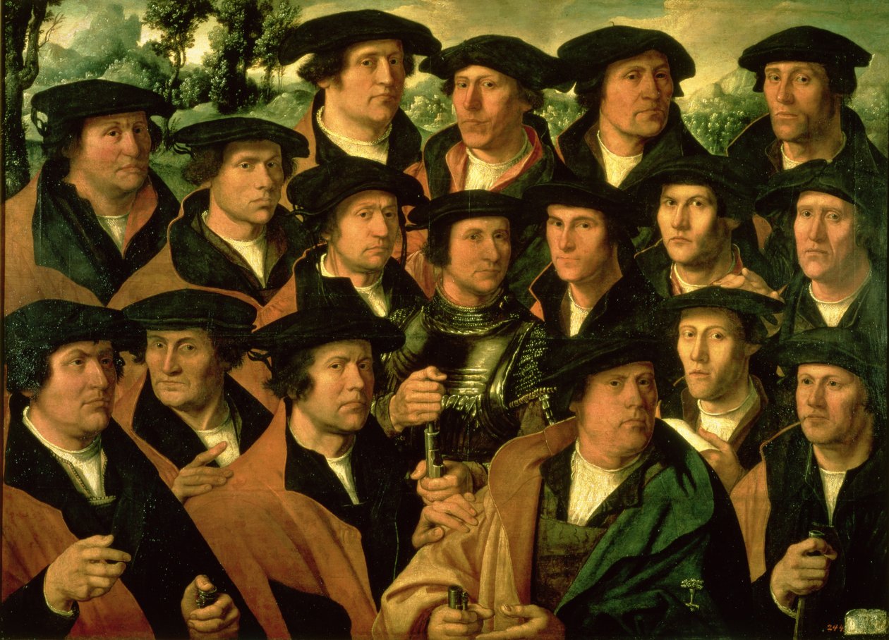 Gruppeportræt af Skydekompagniet i Amsterdam, 1532 af Dirk Jacobsz