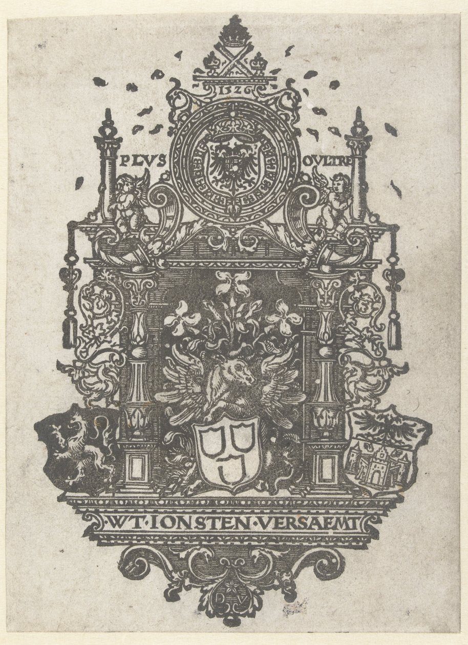 Våbenskjold fra Antwerp Guild of Saint Luke, 1526 af Dirk Jacobsz Vellert