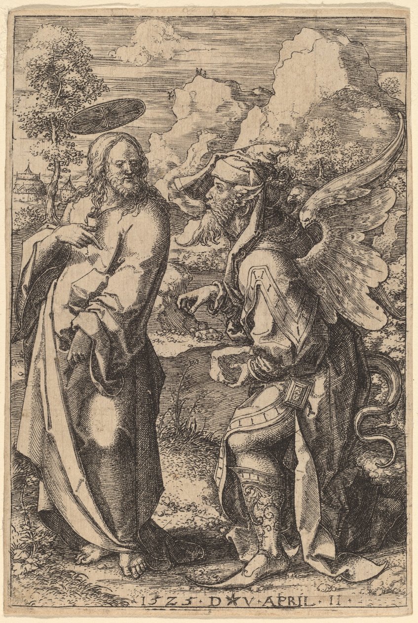 Kristi fristelse af Dirk Jacobsz Vellert