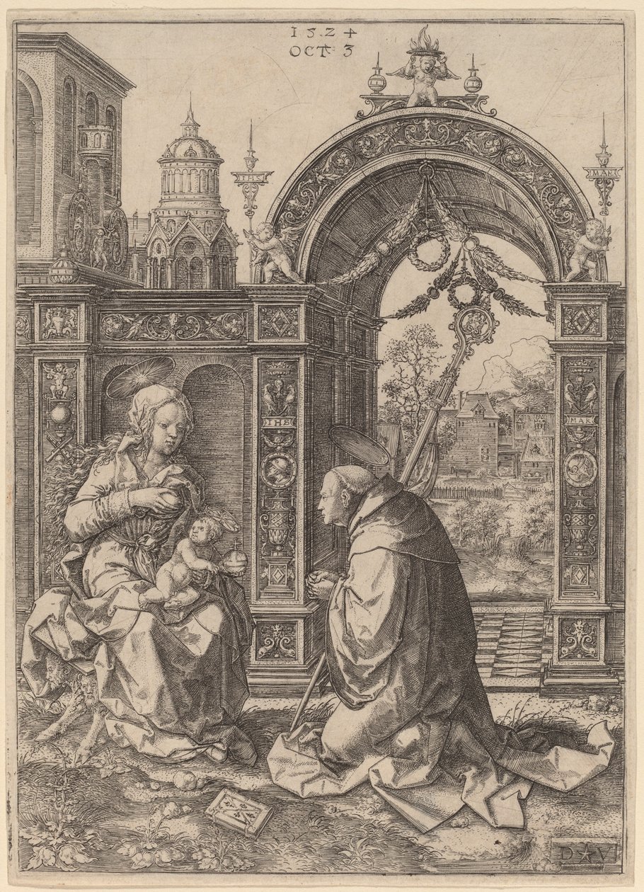 Sankt Bernards vision af Dirk Jacobsz Vellert