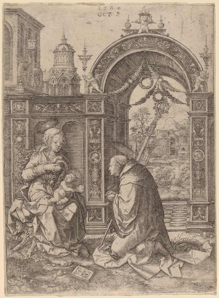Sankt Bernards vision af Dirk Jacobsz Vellert