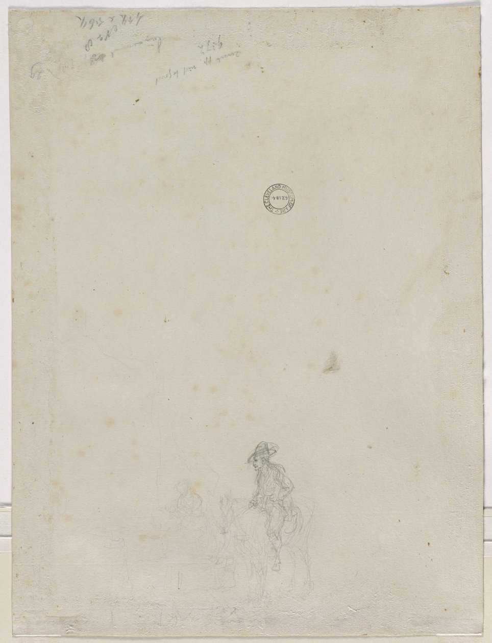 Skitse af bønder ved en fontæne, 1784. af Dirk Langendyk